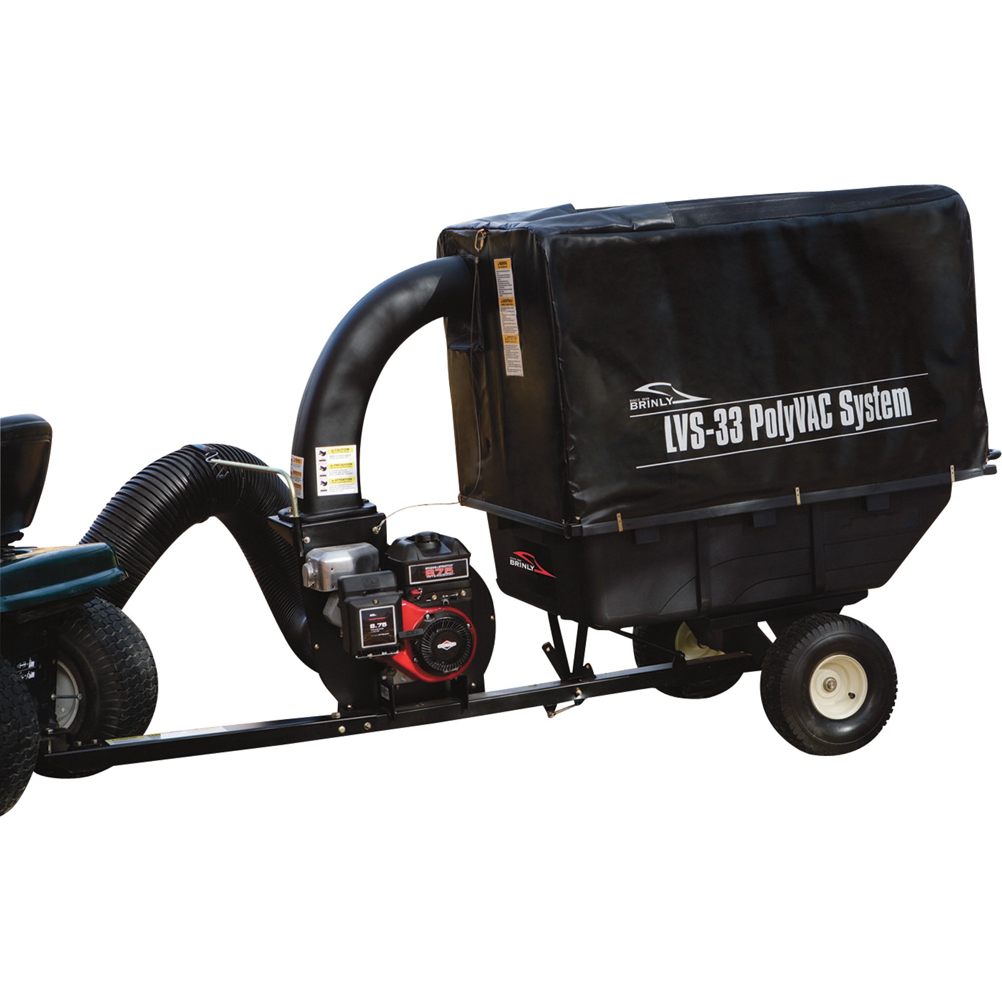 Brinly-Hardy Poly Lawn Vac System — 206cc Briggs & Stratton OHV Engine, 33 Cu. Ft. Capacity, Model# LVS-33BH